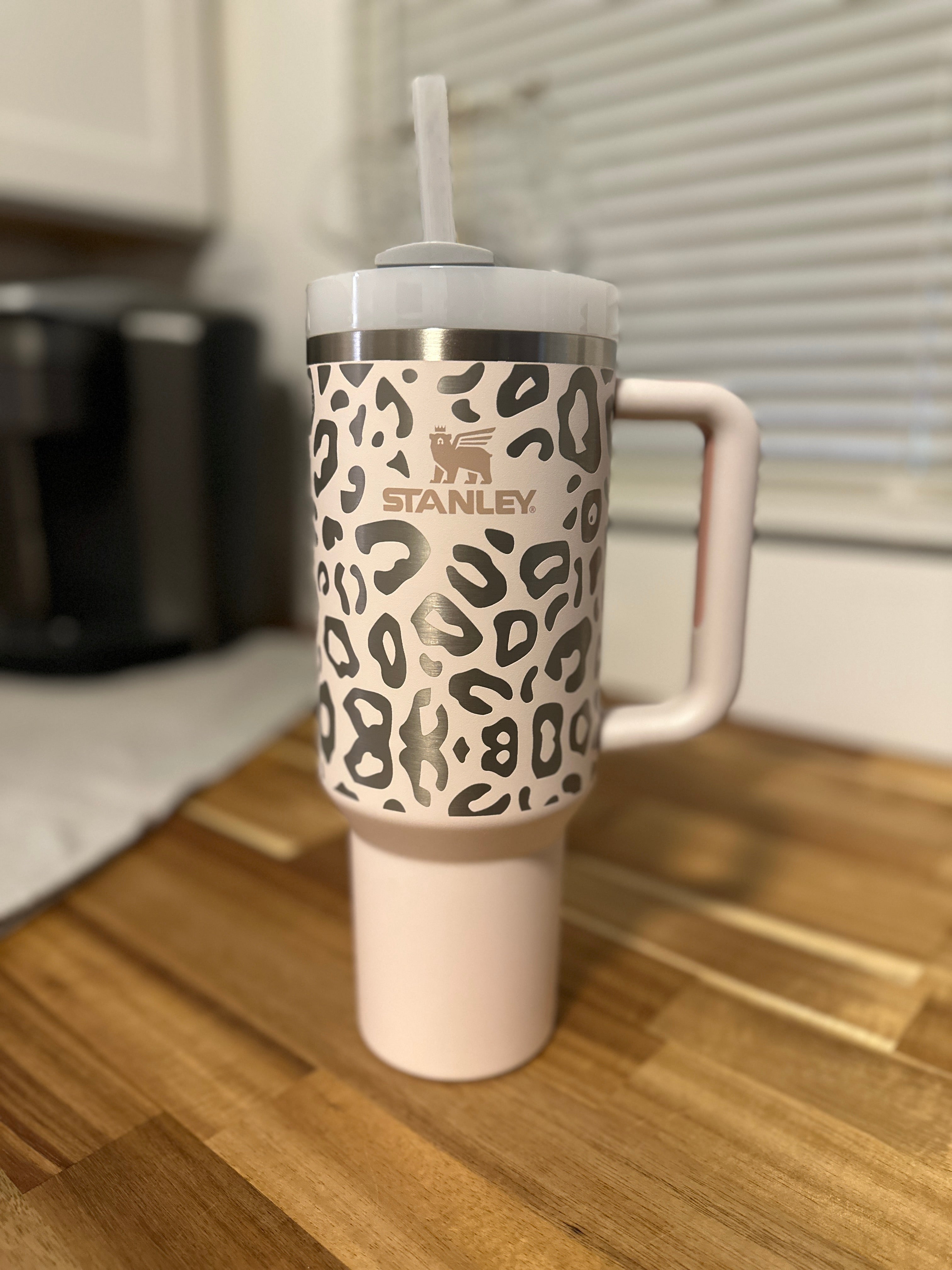 Stanley, Dining, Travel Mug Tumbler Leopard White New 4oz